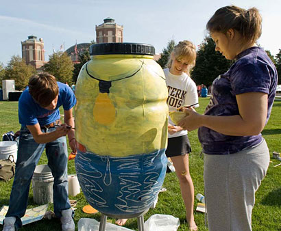 PHOTO: "Sunset" rain barrel