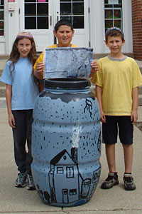 PHOTO: "The Stormers" rain barrel