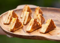 Grilled butterkase with habanero jelly