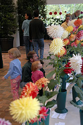 PHOTO: kids and parents at the Dahlia show