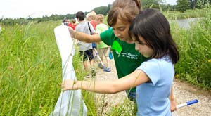 PHOTO: camp kids with butterfly net