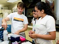 PHOTO: College First students working in the lab