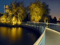 PHOTO: lights on evening island