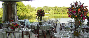 PHOTO: Table setting on McGinley Pavillion