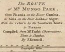 PHOTO: Map of Mungo Park's travels