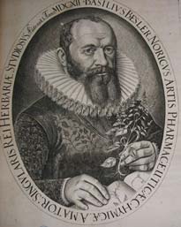 Besler explaining his cabinet, circa 1622