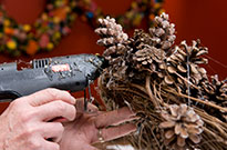 PHOTO: Pinecone wreath