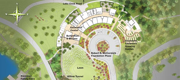 McCormick Foundation Plaza and Entry Drive | Chicago Botanic Garden