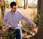 PHOTO: Dan Larkin in woods