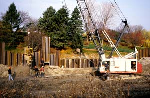 Sheet pile installation
