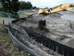 Installation of mesh