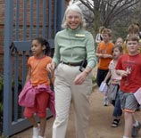 PHOTO: docent and children
