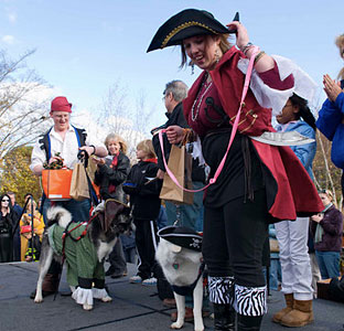 PHOTO: dog and owner pirates