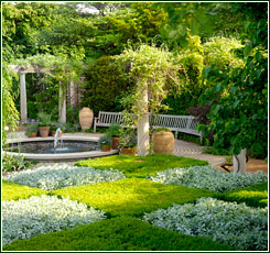 PHOTO: the checkerboard and pergola gardens