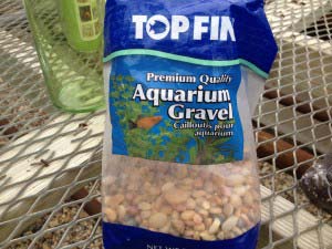 layer of coarse sand and pebbles