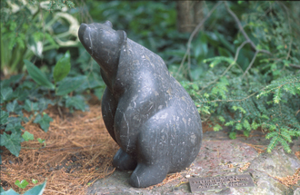 SCULPTURE: Sitting Bear