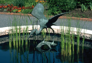 SCULPTURE: Blue Heron