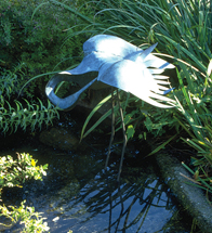 SCULPTURE: Preening Heron