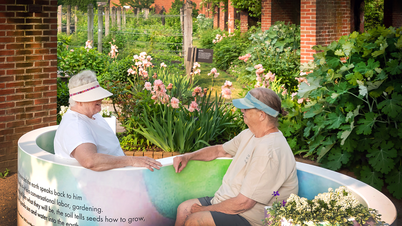 Love in Bloom Bench – Regenstein Fruit & Vegetable Garden