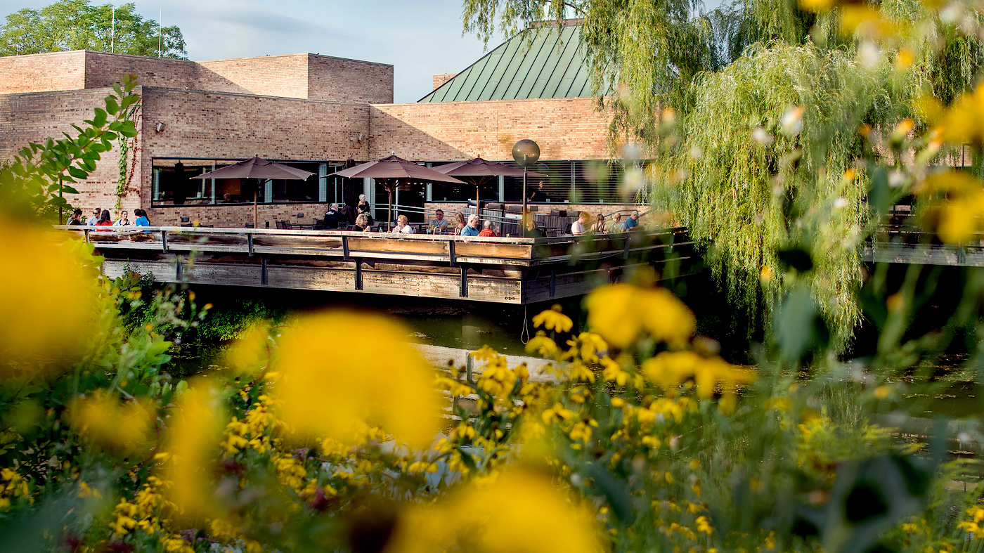 Outside view of the Garden View Cafe