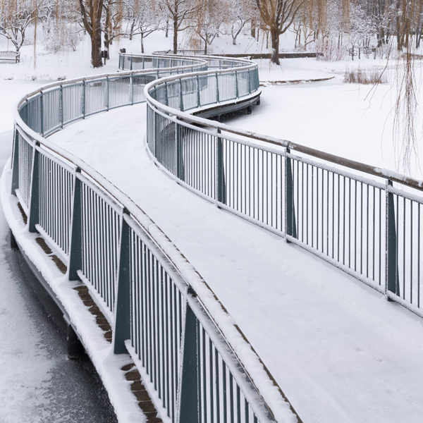 Icy walkways