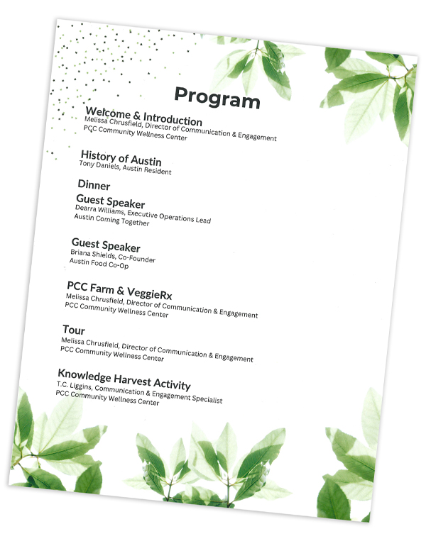 Faith in Place Event Program