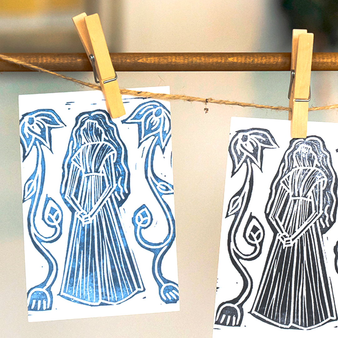 Printmaking with artist Camille Billie