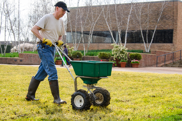 lawn care seed spreader