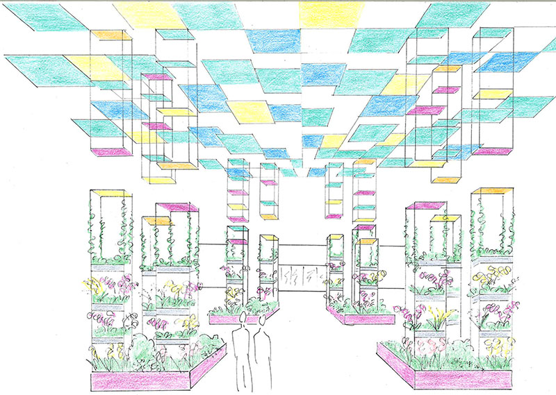 Nichols Hall Orchid Show sketch