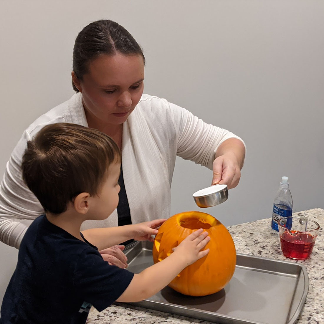 Pumpkin volcano