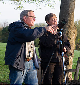 Photo class outdoors