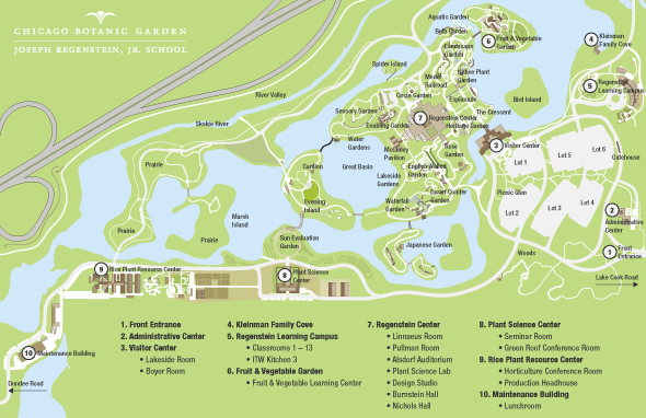 Chicago botanic garden parking