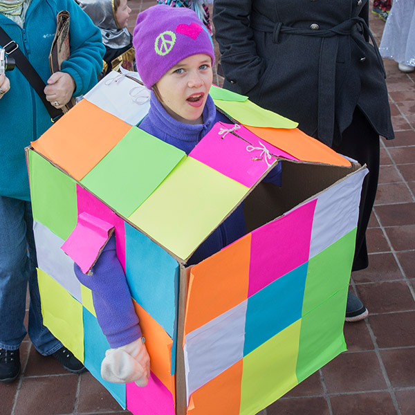 Rubik's cube costume