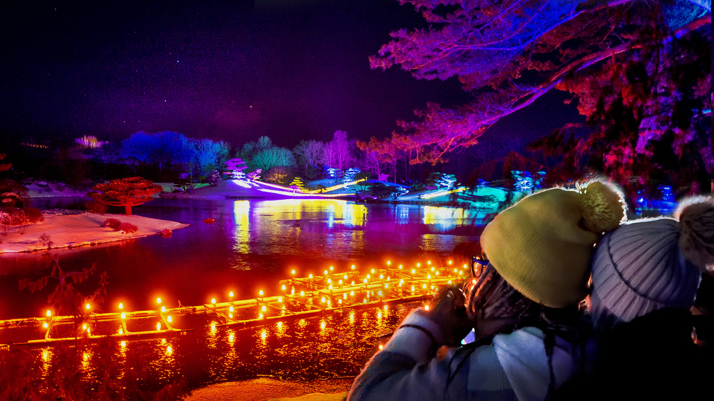 Lightscape Chicago Botanic Garden
