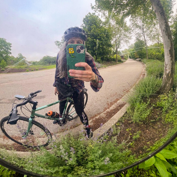 cycling selfie