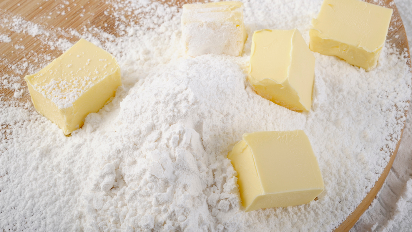 flour and butter ingredients