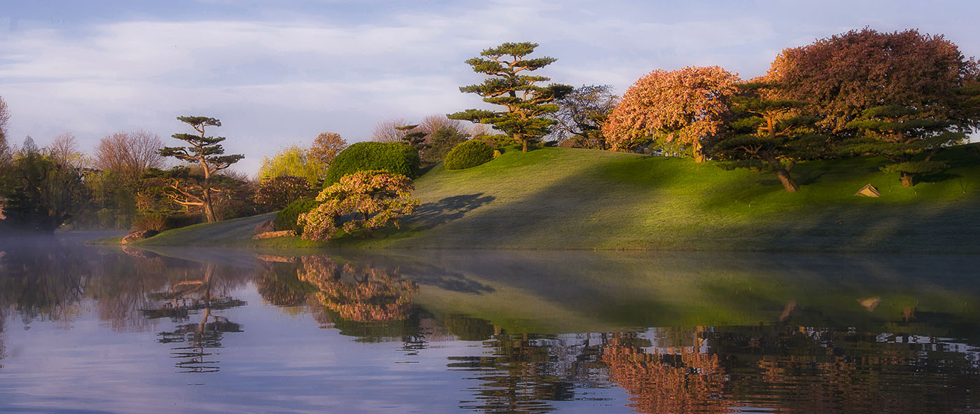 Japanese garden water