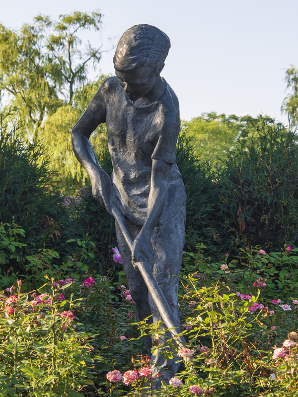 sculpture boy garden