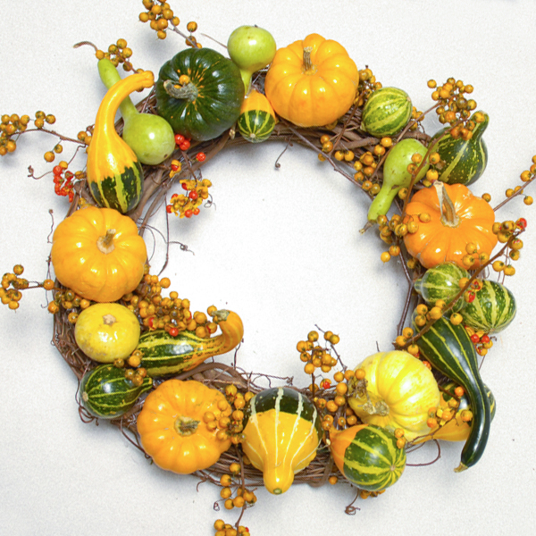 Wreath gourds and berries
