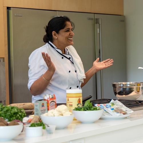 Cooking Indian food prep