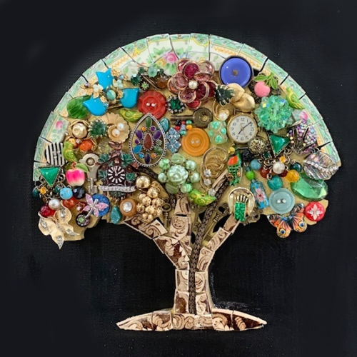 Adult Ed Botanical Arts Tree Pin