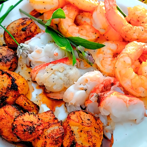 Learning Cooking Scallops and Shrimp