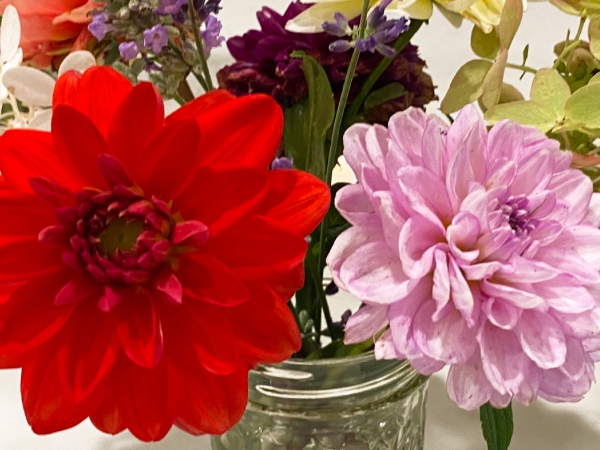 late summer flower arrangement