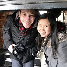 Carillonneurs Michael Solotke and Tiffany Lin