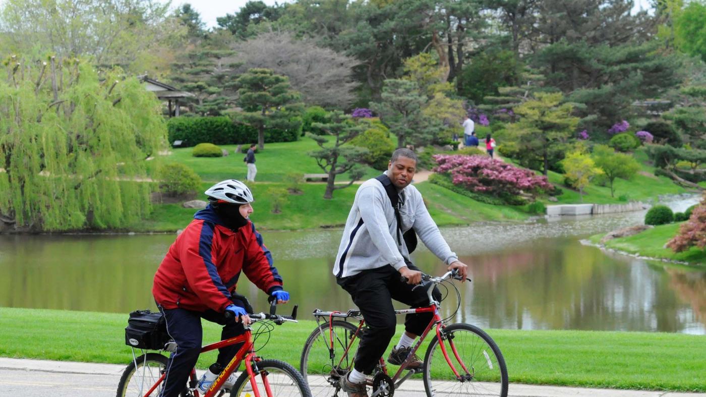 biking