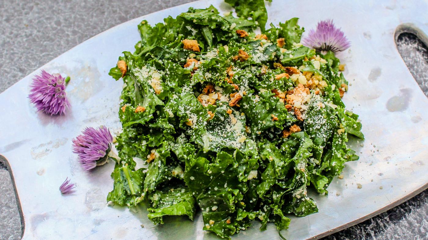Education: Cooking, Kale salad