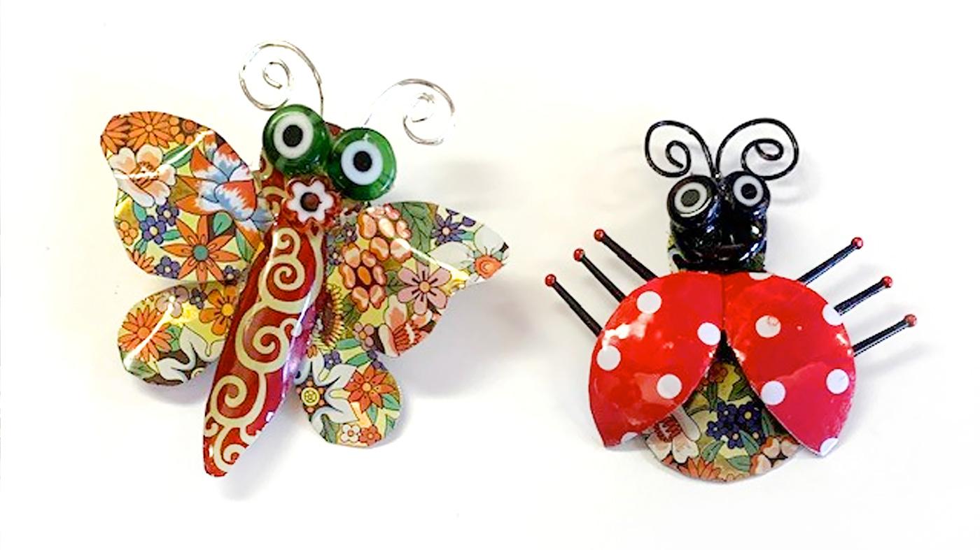 Tin Ladybug Pin Workshop