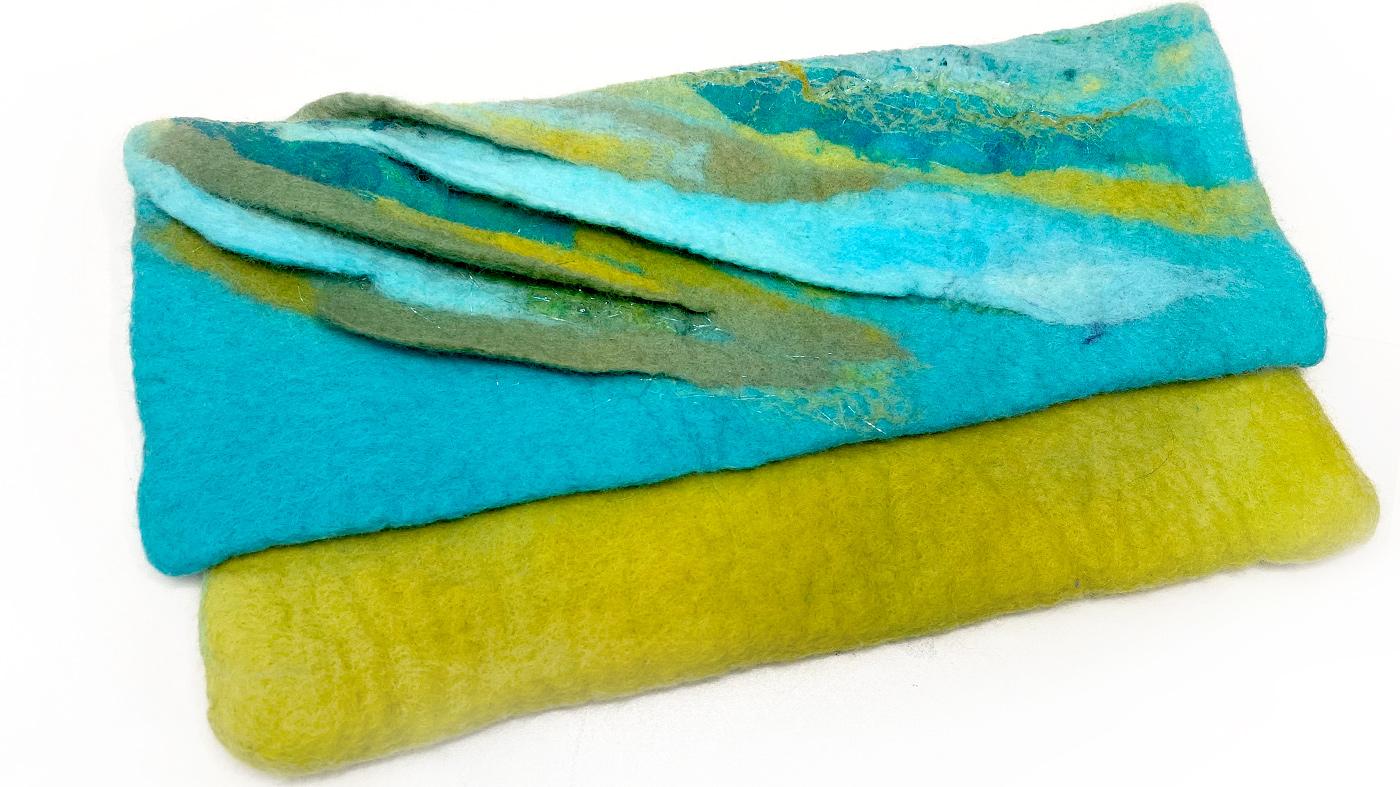 Wet Felted Clutch