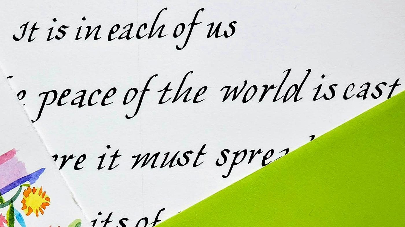 Adult Ed Botanical Arts Calligraphy