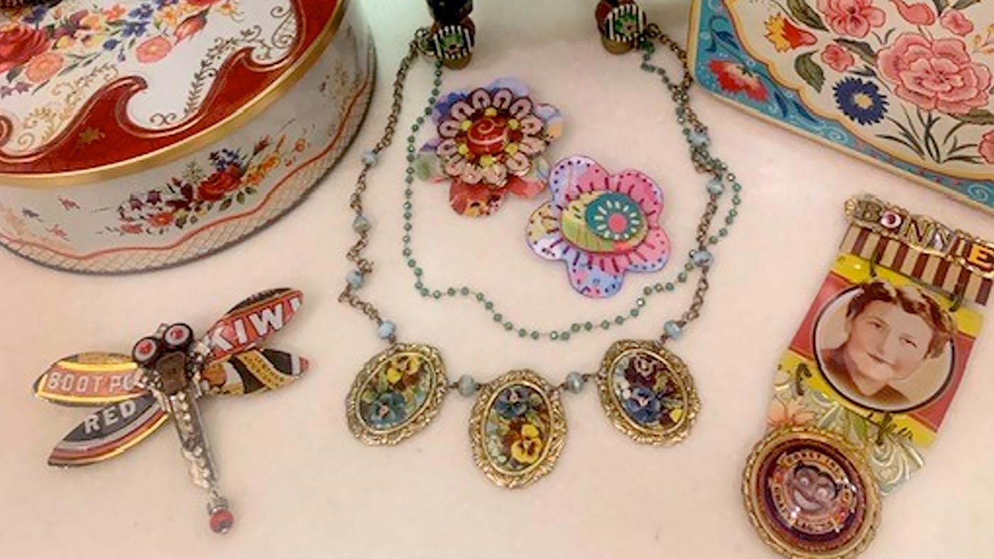 Adult Ed Botanical Arts Creating Jewelry and Collage with Tin